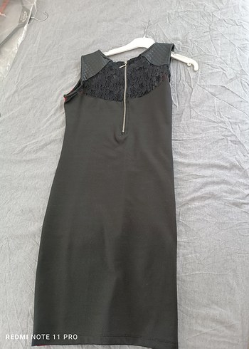 Kırmızı Siyah Straplez Uzun Gotik Elbise - Görsel 2