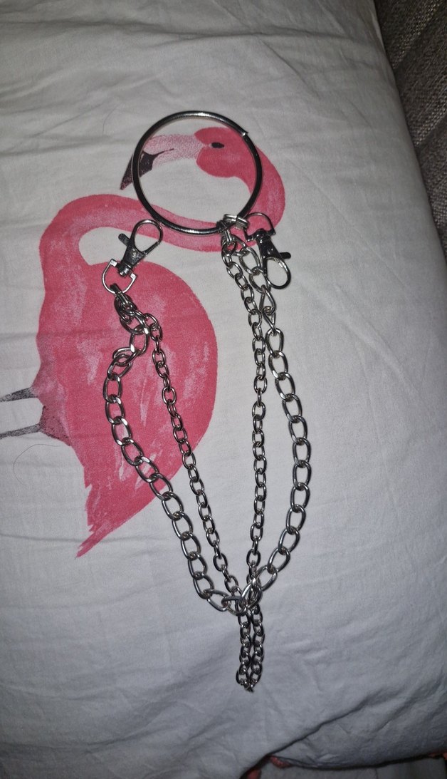 Detaylı Zincirli gumus Kadın Zinciri pantolon y2k aesthetic - Görsel 2