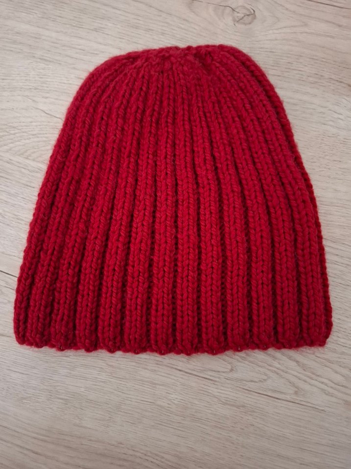 Bordo Örgü Kadın Bere - Görsel 3