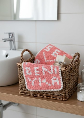 Renkli Pembe Banyo Lifi - Görsel 2