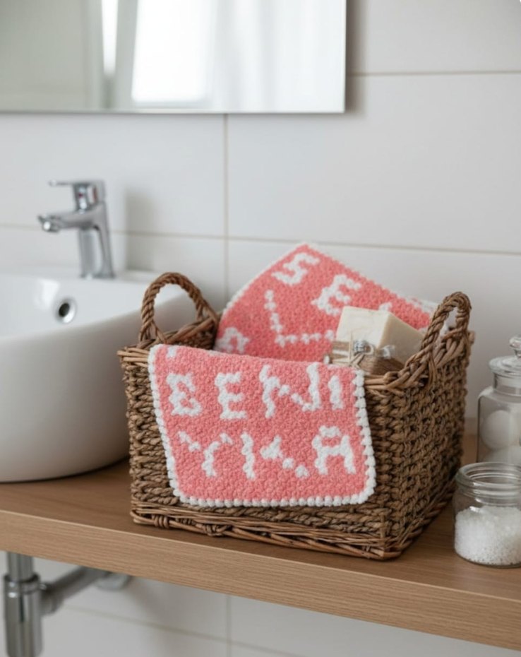 Renkli Pembe Banyo Lifi - Görsel 2