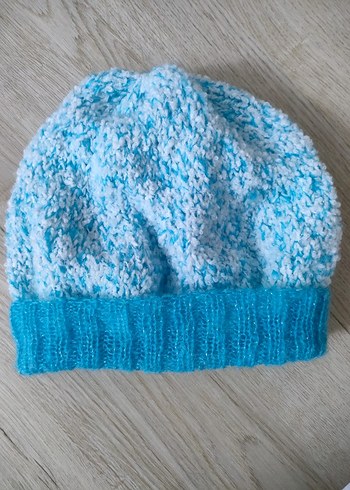 Mabi beyaz Örgü Kadın Bere - Görsel 4