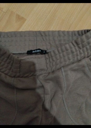 Addax Gri Loose Fit Keten Kadın Eşofman Altı