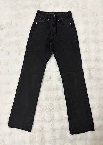 Stradivarius Siyah Yuksek Bel Denim Jean