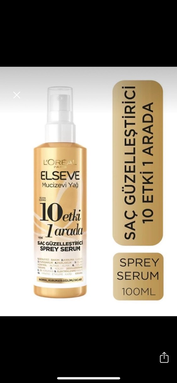 L'Oréal Elseve Mucizevi Yağ Saç Sprey Serumu - Görsel 2