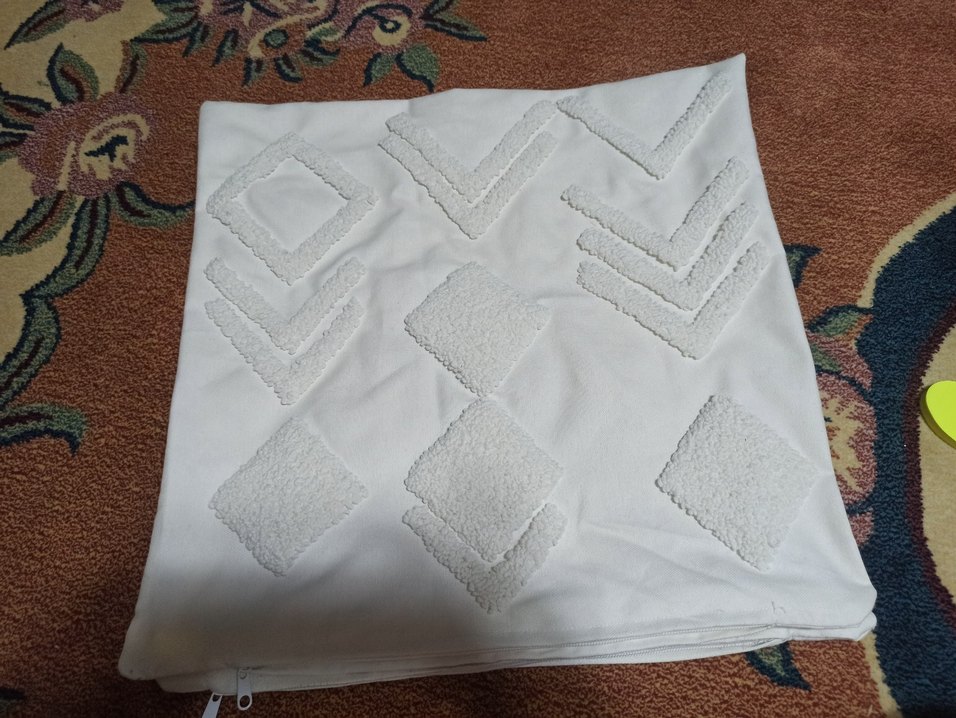 Nakışlı Bohem Beyaz Yastık Kılıfı 4lü fiyatı dir. - Görsel 3