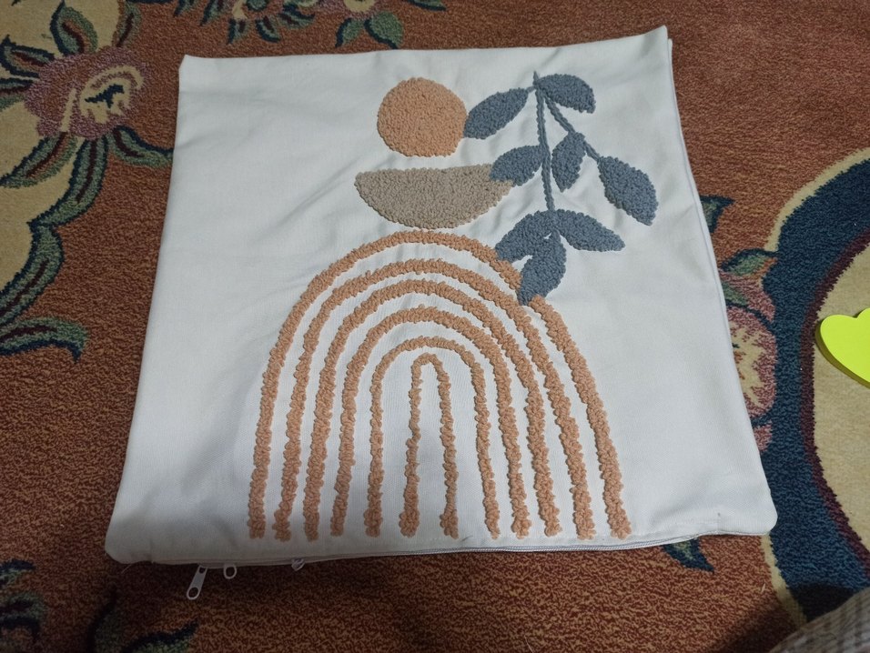 Nakışlı Bohem Beyaz Yastık Kılıfı 4lü fiyatı dir. - Görsel 4