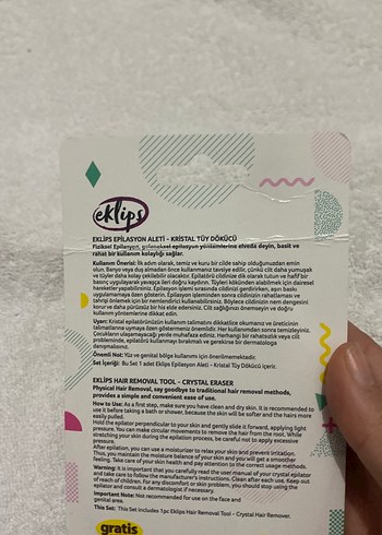 Parlak Bej Kristal Epilasyon Aleti - Görsel 2