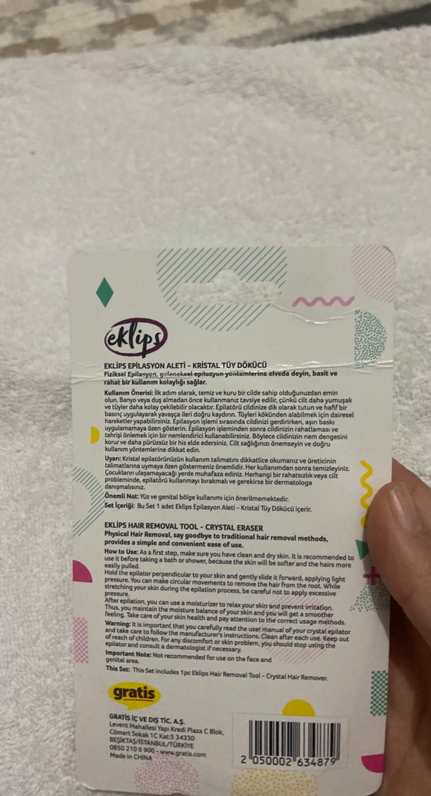 Parlak Bej Kristal Epilasyon Aleti - Görsel 2