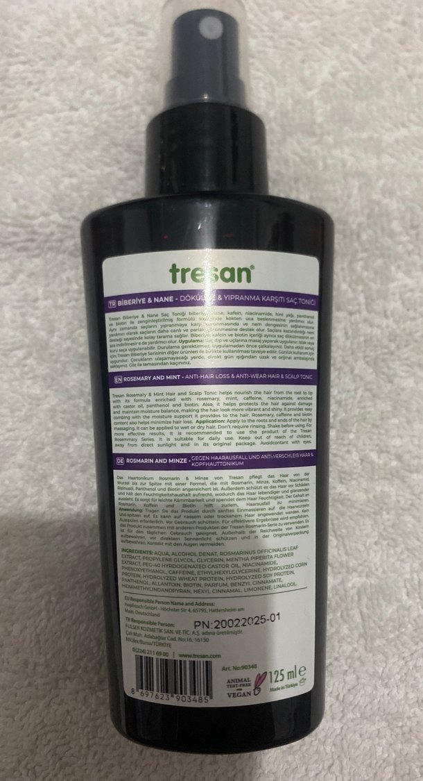 Tresan Biberiye & Nane Saç ve Saç Derisi Spreyi 130 ml - Görsel 2