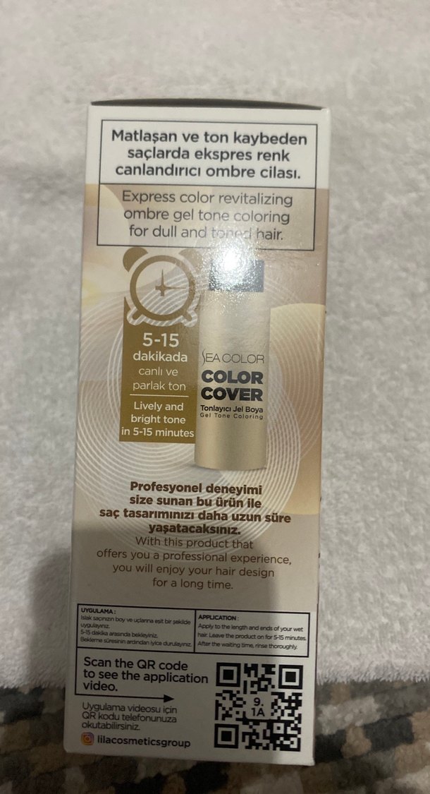 Sea Color Toner 9.1A Küllü Sarı Saç Boyası - Görsel 2