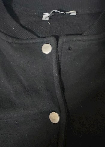 m Beden siyah Renk S Harf Detaylı Siyah Düğmeli Kadın Ceket