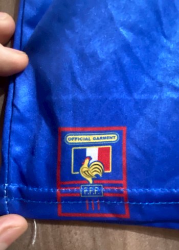 Vintage Mavi Zidane 10 Numaralı Erkek Spor Forması - Görsel 9