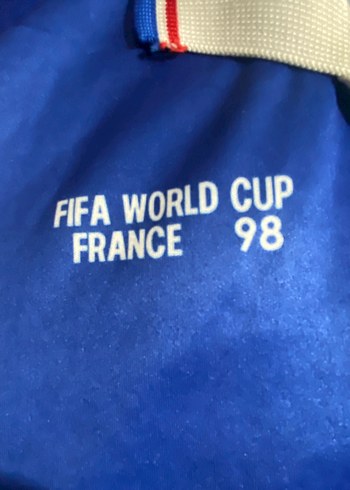 Vintage Mavi Zidane 10 Numaralı Erkek Spor Forması - Görsel 10