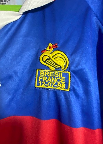 Vintage Mavi Zidane 10 Numaralı Erkek Spor Forması - Görsel 11