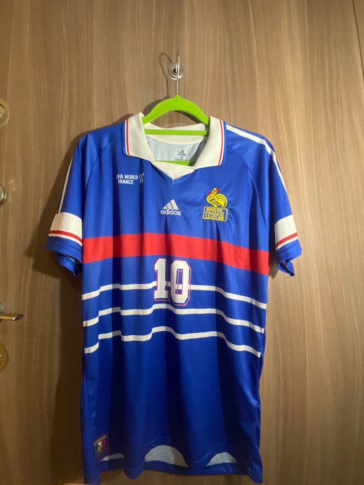 Vintage Mavi Zidane 10 Numaralı Erkek Spor Forması - Görsel 2