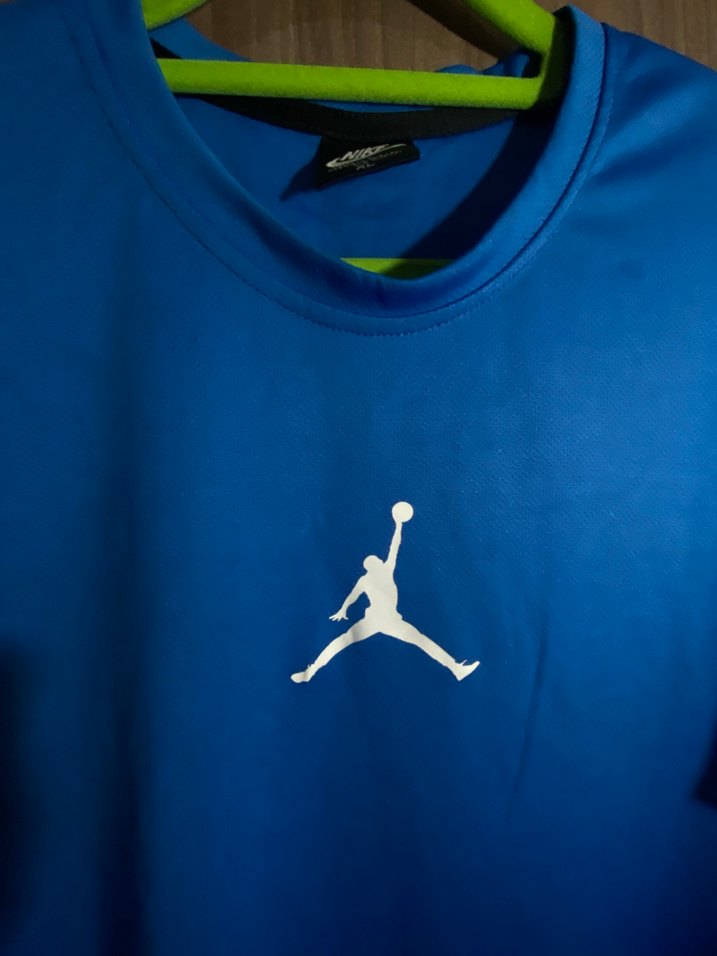 American Vintage Jordan Mavi Rahat Kesim Erkek Tişört - Görsel 5