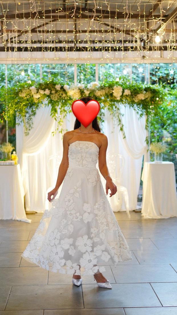 Straplez Beyaz Nişanlık - Görsel 3