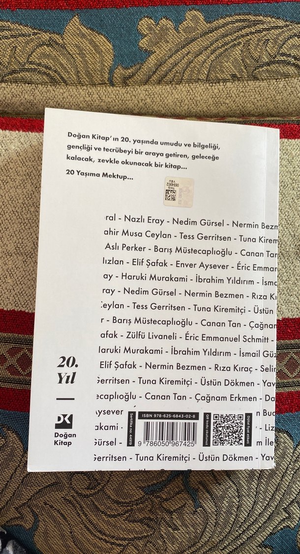 20. Yıla Mektup - Şiir Kitabı - Görsel 2