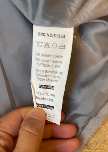 Gri bebek kaban#kaşe bebek mont - Görsel 3