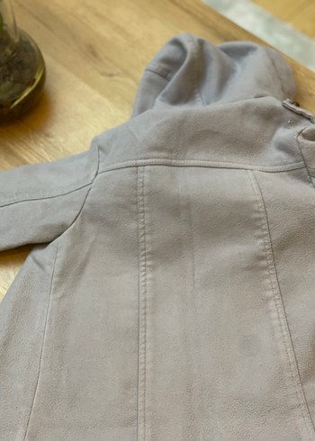 Gri bebek kaban#kaşe bebek mont - Görsel 5