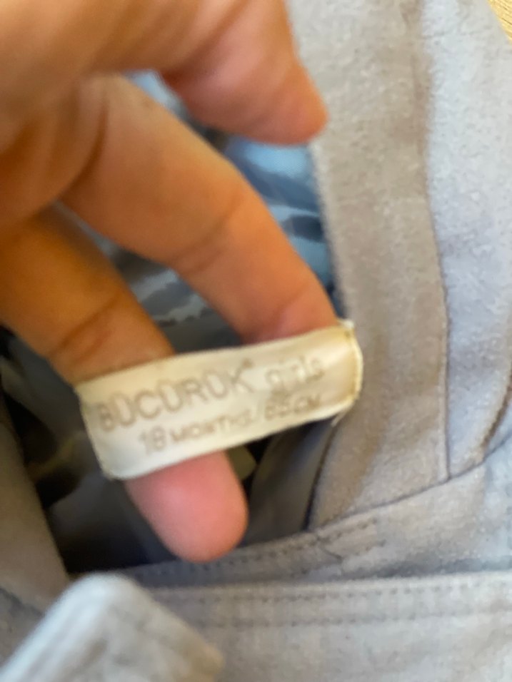 Gri bebek kaban#kaşe bebek mont - Görsel 4