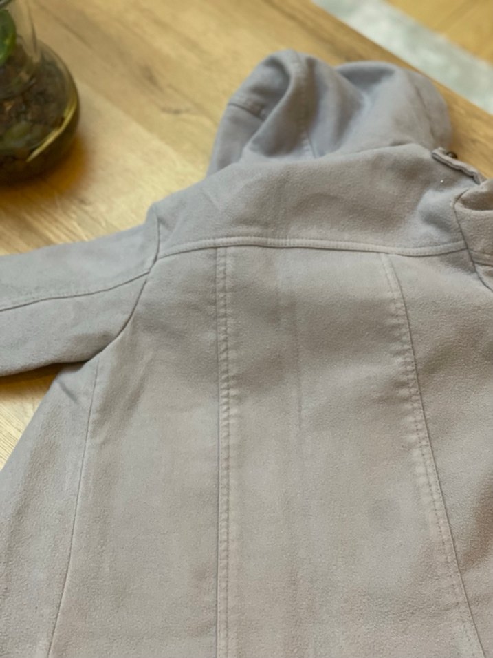 Gri bebek kaban#kaşe bebek mont - Görsel 5