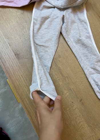 Düğmeli Pembe Bebek Kız Takımı#Bebe yaka sweatshirt#hırka - Görsel 8