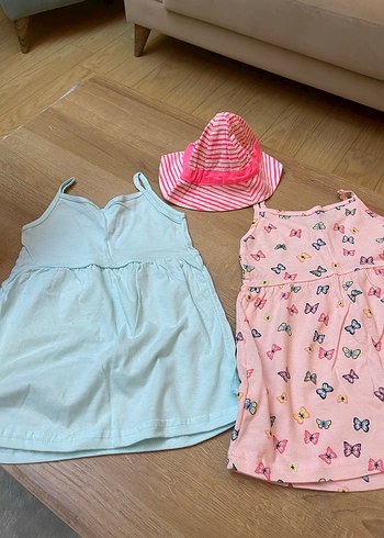 Kelebek Nakışlı  Kız Elbisesi#yazlık bebek elbisesi - Görsel 5