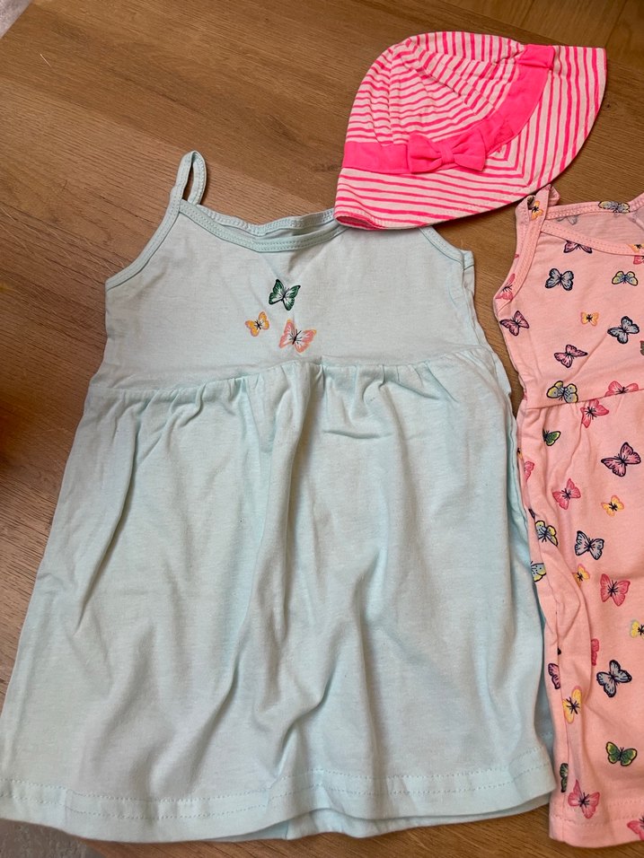 Kelebek Nakışlı  Kız Elbisesi#yazlık bebek elbisesi - Görsel 2