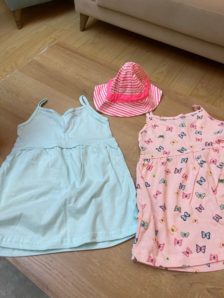 Kelebek Nakışlı  Kız Elbisesi#yazlık bebek elbisesi - Görsel 5