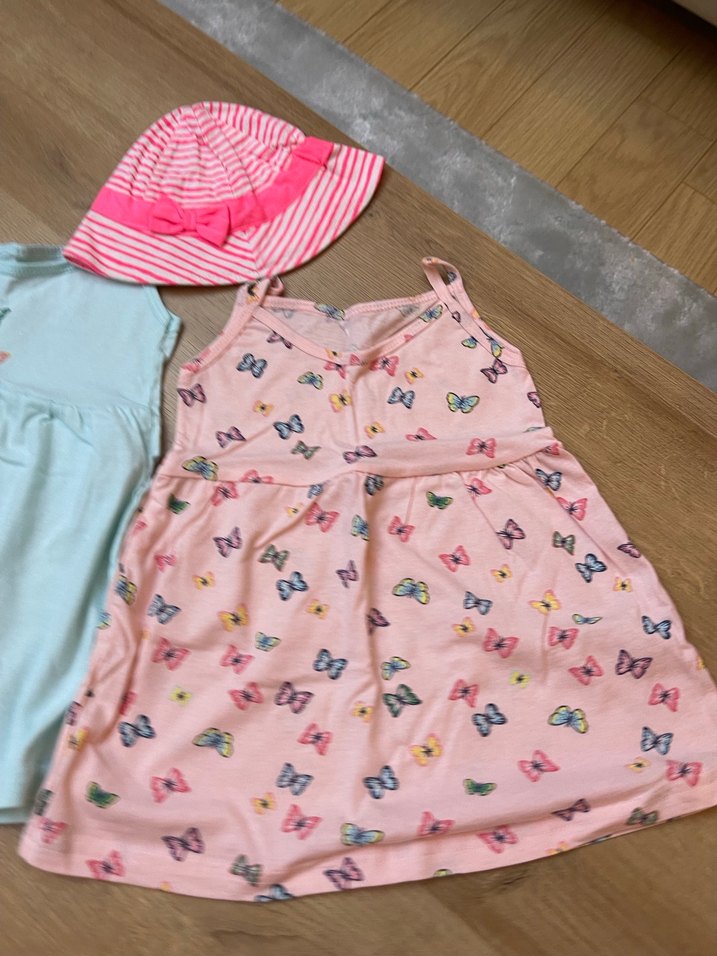 Kelebek Nakışlı  Kız Elbisesi#yazlık bebek elbisesi - Görsel 3