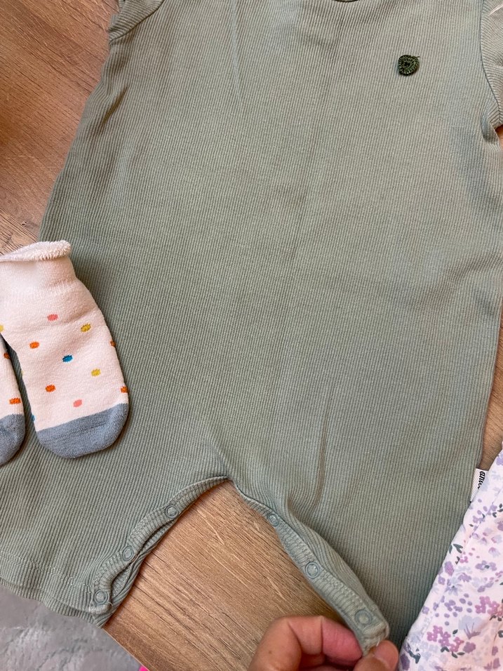 Bebek Kız Yeşil Kısa Kollu Tulum#romper#Bebek sıvgın elbise - Görsel 4