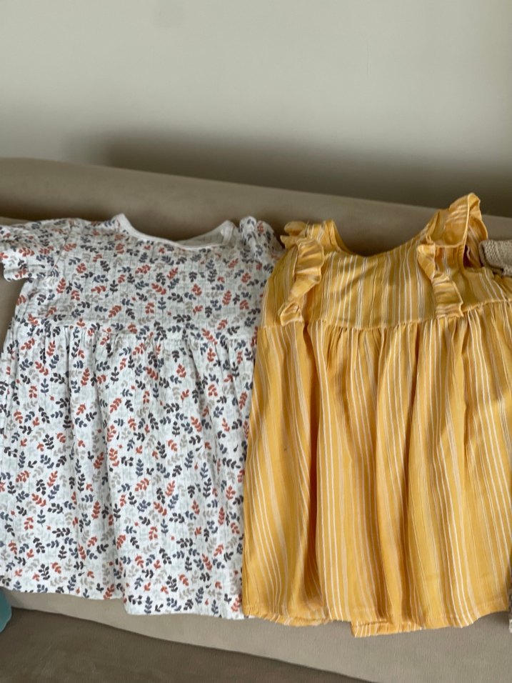 Kız Çocuk elbise 3 adet#örgü elbise - Görsel 2