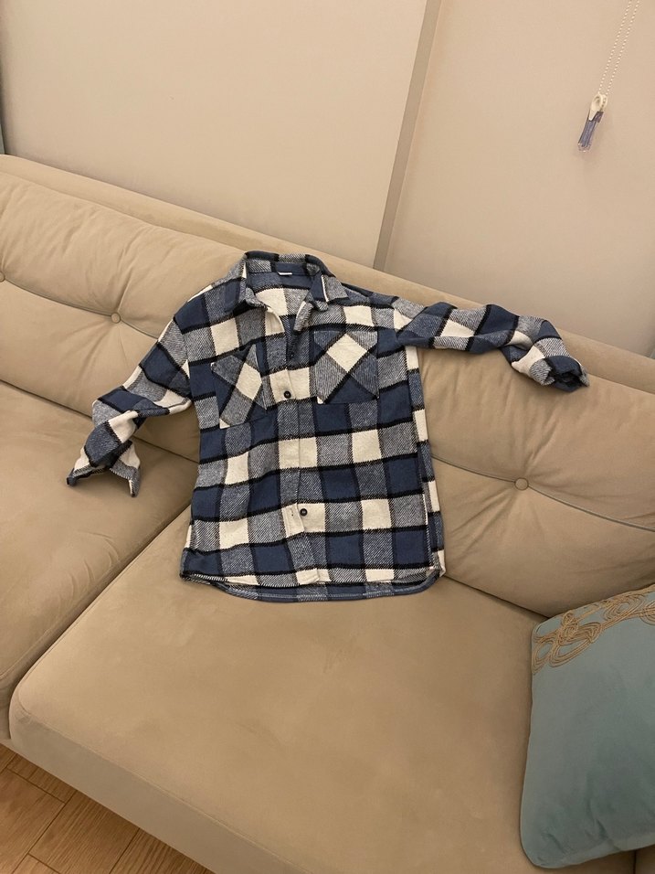 Ekose Uzun Kollu Kadın Gömlek#kız çocuk oduncu gömleği - Görsel 4