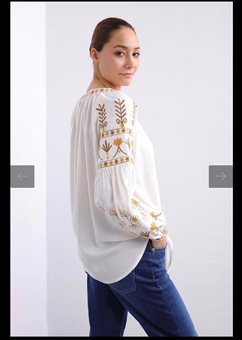 Bohem bluz#Otantik bluz#tesettür bluz#nakışlı bluz - Görsel 2