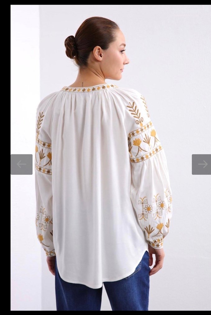 Bohem bluz#Otantik bluz#tesettür bluz#nakışlı bluz - Görsel 3