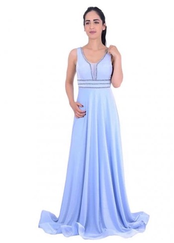 Uzun Abiye Elbise#Askılı abiye#gece elbisesi#mezuniyet elbisesi - Görsel 7