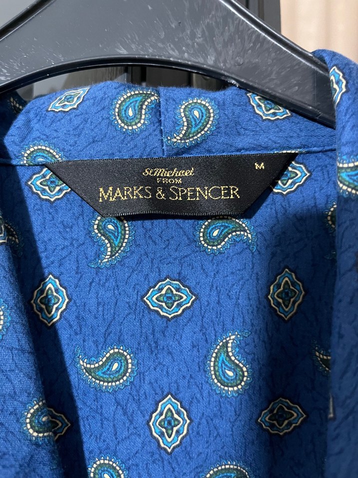 Mavi Desenli Erkek Uzun Kollu Pijama Takımı - Görsel 3