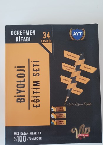 AYT Biyoloji Eğitim Seti 34 Fasikül Kitabı