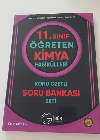 11. Sınıf Öğreten Kimya Fasikülleri GÜR YAYINLARI Soru Bankası