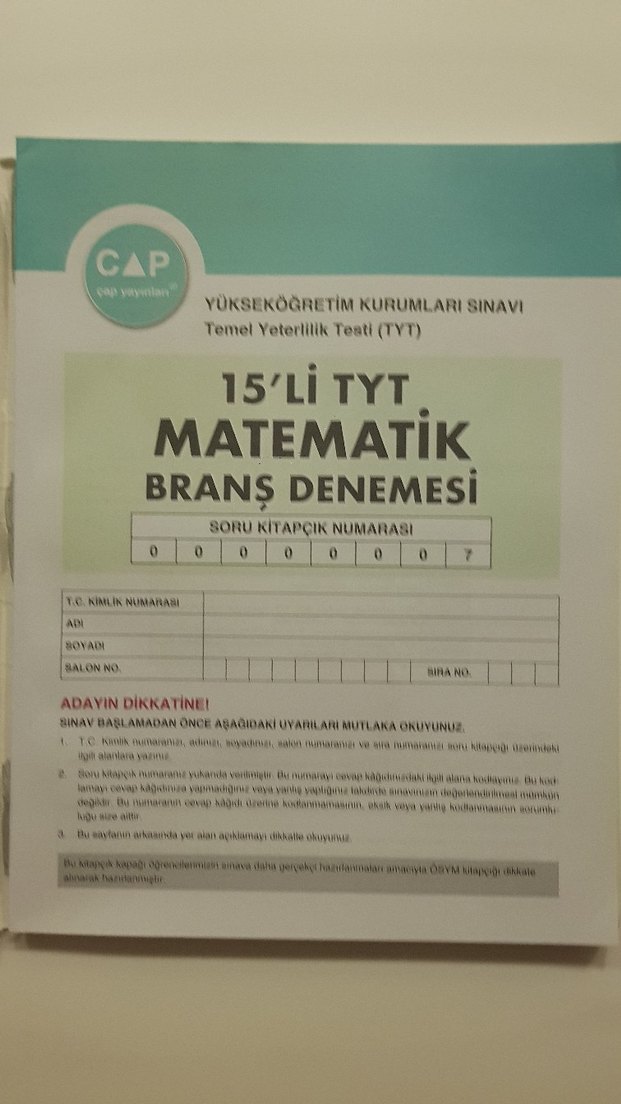 çap tyt matematik 15li - Görsel 2