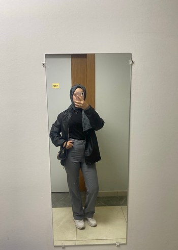 Macharel Jeans Kadın Antrasit Yüksek Bel Pantolon