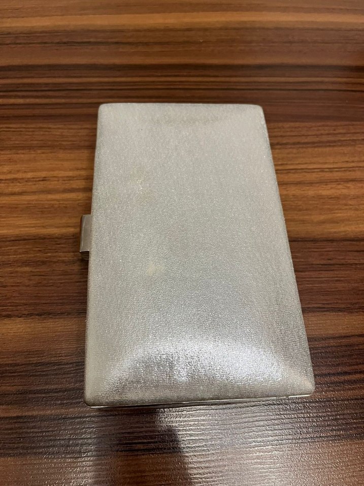 Gümüş Renkli Yılan Desenli Payetli Kadın Portföy Çanta - Görsel 3