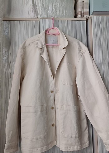 oversize krem kot ceket