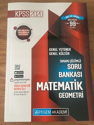 2020 Matematik-Geometri Tamamı Çözümlü Soru Bankası