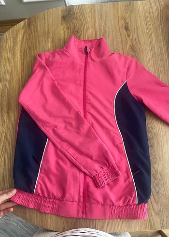 Pembe Fermuarlı Spor Ceket