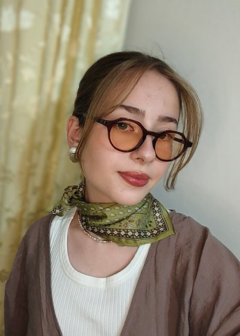 Retro Kahverengi Kadın Gözlüğü