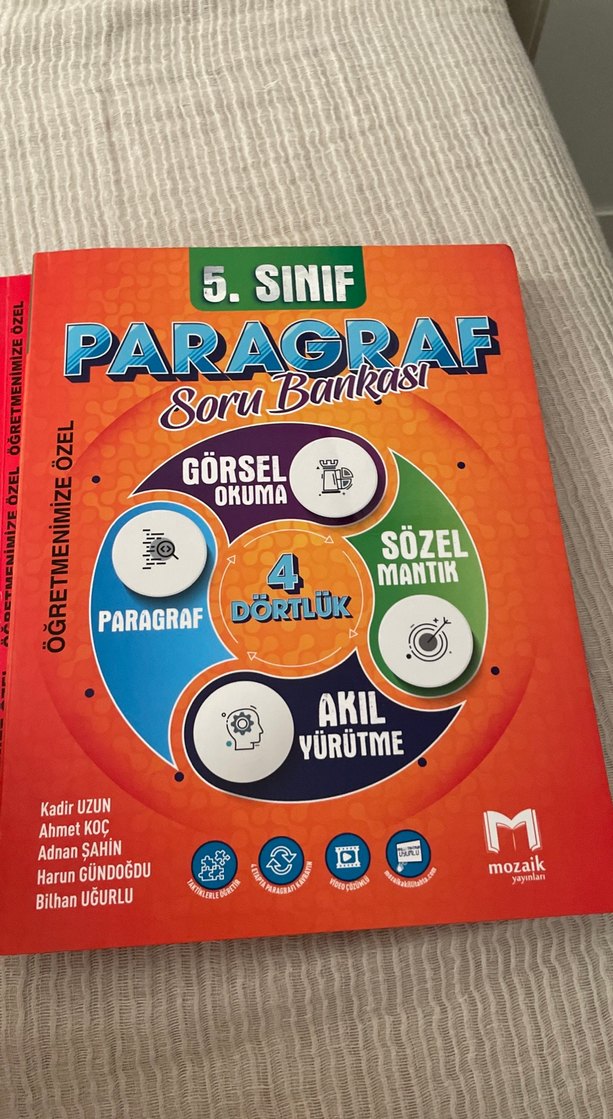 İki adet beşinci sınıf test kitabı çok az sayfaları çözüldü - Görsel 5