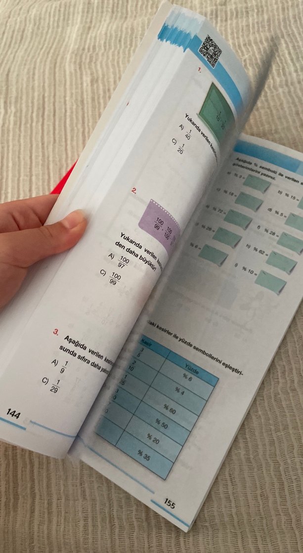 İki adet beşinci sınıf test kitabı çok az sayfaları çözüldü - Görsel 3